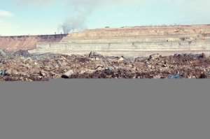 Çöllolar kömür üretim sahasında göçük