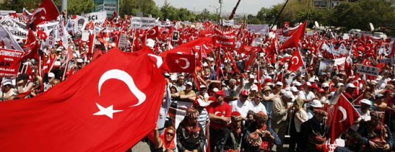 iki yıl sonra Cumhuriyet mitingini Ankarada