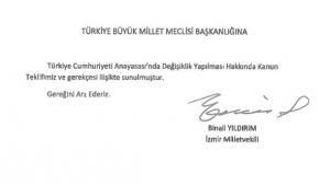 Anayasa Değişiklik Teklifi Meclise Sunuldu