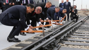 Bakü Tiflis Kars Demiryolu Hattı Açıldı