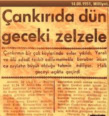 Çankırı Kurşunlu depremi