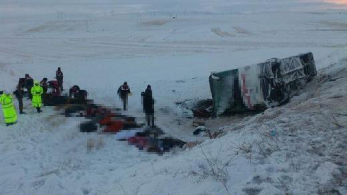 Kayseri Pınarbaşı otobüs kazası