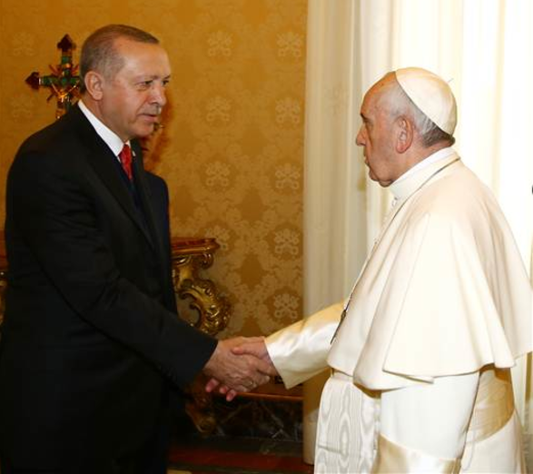 2018 - Cumhurbaşkanı Papayı Vatikanda Ziyaret Etti