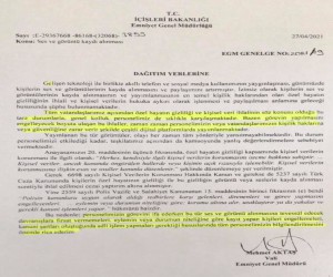 Emniyet Genelgesi: Ses ve görüntü kaydı alınması engelleyin