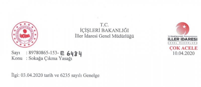 Otuz Bir İlde İki Gün Sokağa Çıkma Yasağı