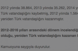 Vatandaşlıktan Kaçış Ile Ilgili Açıklama