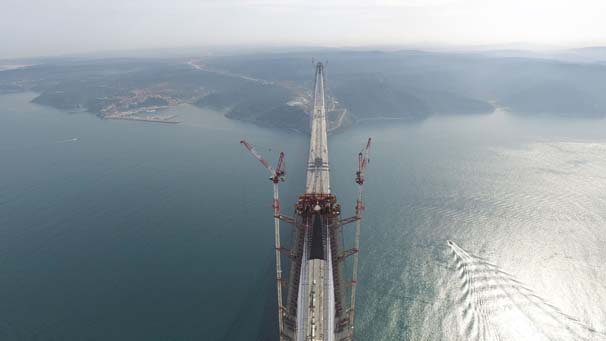 2016 - Yavuz Sultan Selim Köprüsü Son Tabliyesi Yerleştirildi